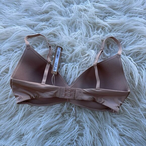 Skims Wireless Form Pushup Plunge Bra Clay Size 34D - Picture 5 of 8